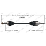 Order New CV Shaft by WORLDPARTS - 169285 For Your Vehicle