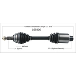 Order New CV Shaft by WORLDPARTS - 169300 For Your Vehicle
