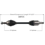 Order WORLDPARTS - 169721 - New CV Shaft For Your Vehicle