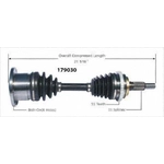 Order New CV Shaft by WORLDPARTS - 179030 For Your Vehicle