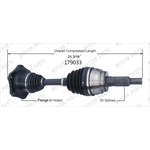 Order New CV Shaft by WORLDPARTS - 179033 For Your Vehicle