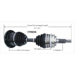 Order New CV Shaft by WORLDPARTS - 179034 For Your Vehicle