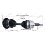 Order New CV Shaft by WORLDPARTS - 179034 For Your Vehicle