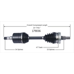 Order New CV Shaft by WORLDPARTS - 179036 For Your Vehicle