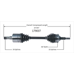 Order Arbre CV neuf par WORLDPARTS - 179037 For Your Vehicle