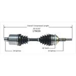 Order Arbre CV neuf par WORLDPARTS - 179039 For Your Vehicle