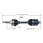 Order New CV Shaft by WORLDPARTS - 179041 For Your Vehicle