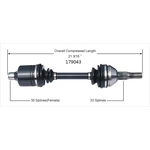 Order New CV Shaft by WORLDPARTS - 179043 For Your Vehicle