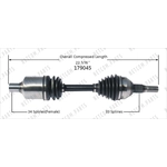 Order New CV Shaft by WORLDPARTS - 179045 For Your Vehicle
