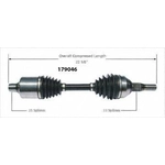 Order Arbre CV neuf par WORLDPARTS - 179046 For Your Vehicle