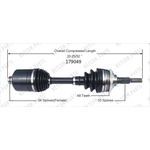Order Arbre CV neuf par WORLDPARTS - 179049 For Your Vehicle