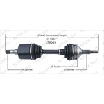 Order New CV Shaft by WORLDPARTS - 179065 For Your Vehicle