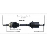 Order New CV Shaft by WORLDPARTS - 179066 For Your Vehicle