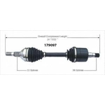 Order New CV Shaft by WORLDPARTS - 179097 For Your Vehicle