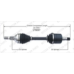 Order Arbre CV neuf par WORLDPARTS - 179097 For Your Vehicle