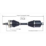 Order Arbre CV neuf par WORLDPARTS - 179120 For Your Vehicle