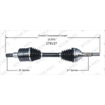 Order New CV Shaft by WORLDPARTS - 179137 For Your Vehicle