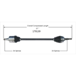 Order Arbre CV neuf par WORLDPARTS - 179139 For Your Vehicle