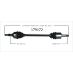 Order New CV Shaft by WORLDPARTS - 179172 For Your Vehicle