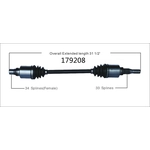 Order New CV Shaft by WORLDPARTS - 179208 For Your Vehicle