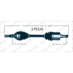 Order New CV Shaft by WORLDPARTS - 179226 For Your Vehicle