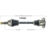 Order WORLDPARTS - 179228 - New CV Shaft For Your Vehicle