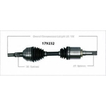 Order New CV Shaft by WORLDPARTS - 179232 For Your Vehicle