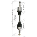 Order New CV Shaft by WORLDPARTS - 179234 For Your Vehicle