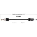 Order New CV Shaft by WORLDPARTS - 179267 For Your Vehicle
