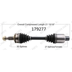 Order New CV Shaft by WORLDPARTS - 179277 For Your Vehicle