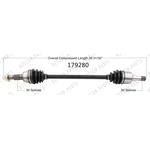 Order Arbre CV neuf par WORLDPARTS - 179280 For Your Vehicle