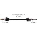 Order New CV Shaft by WORLDPARTS - 179281 For Your Vehicle