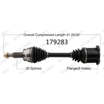 Order New CV Shaft by WORLDPARTS - 179283 For Your Vehicle