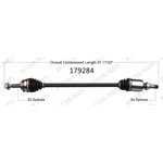 Order New CV Shaft by WORLDPARTS - 179284 For Your Vehicle