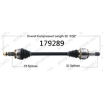 Order Arbre CV neuf par WORLDPARTS - 179289 For Your Vehicle