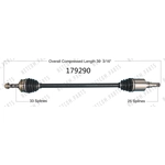 Order New CV Shaft by WORLDPARTS - 179290 For Your Vehicle