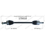 Order Arbre CV neuf par WORLDPARTS - 179310 For Your Vehicle
