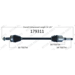 Order New CV Shaft by WORLDPARTS - 179311 For Your Vehicle