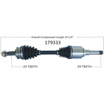 Order New CV Shaft by WORLDPARTS - 179333 For Your Vehicle
