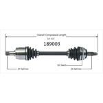 Order Arbre CV neuf par WORLDPARTS - 189003 For Your Vehicle