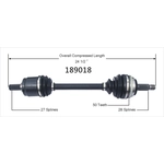 Order Arbre CV neuf par WORLDPARTS - 189018 For Your Vehicle