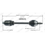 Order New CV Shaft by WORLDPARTS - 189021 For Your Vehicle