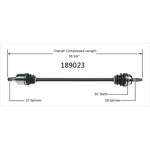 Order New CV Shaft by WORLDPARTS - 189023 For Your Vehicle