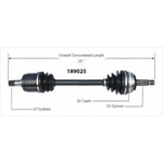 Order Arbre CV neuf par WORLDPARTS - 189025 For Your Vehicle