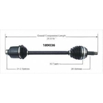 Order New CV Shaft by WORLDPARTS - 189036 For Your Vehicle