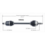Order New CV Shaft by WORLDPARTS - 189042 For Your Vehicle