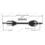 Order New CV Shaft by WORLDPARTS - 189045 For Your Vehicle