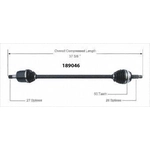 Order Arbre CV neuf par WORLDPARTS - 189046 For Your Vehicle