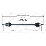 Order New CV Shaft by WORLDPARTS - 189047 For Your Vehicle