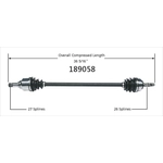 Order New CV Shaft by WORLDPARTS - 189058 For Your Vehicle